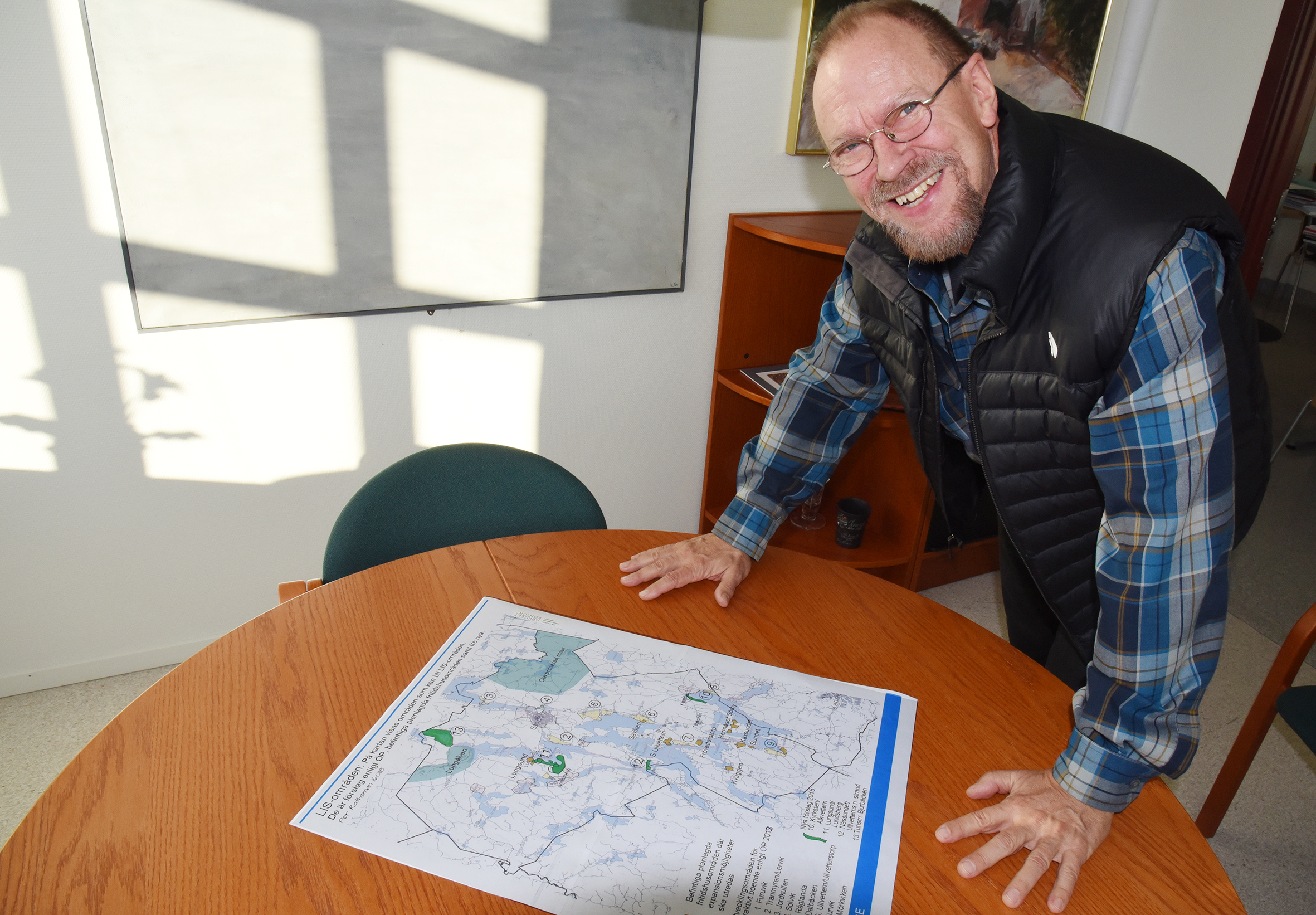 Planeringsarkitekt Per Rathsman jobbar just nu med att ta fram LIS-områden i Storfors.