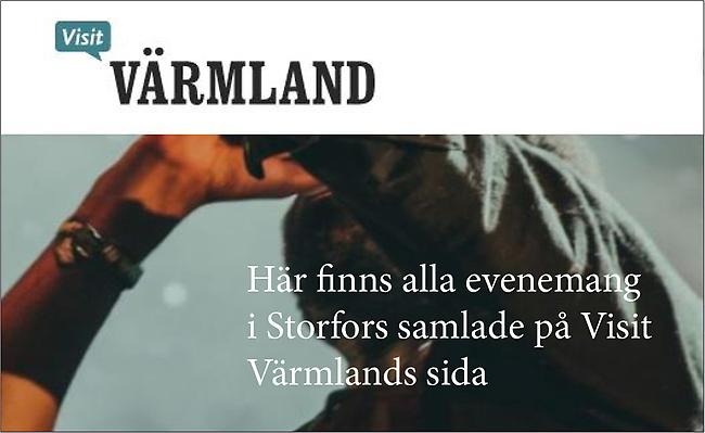 Länk till evenemang på Visit Värmland bild på sångare