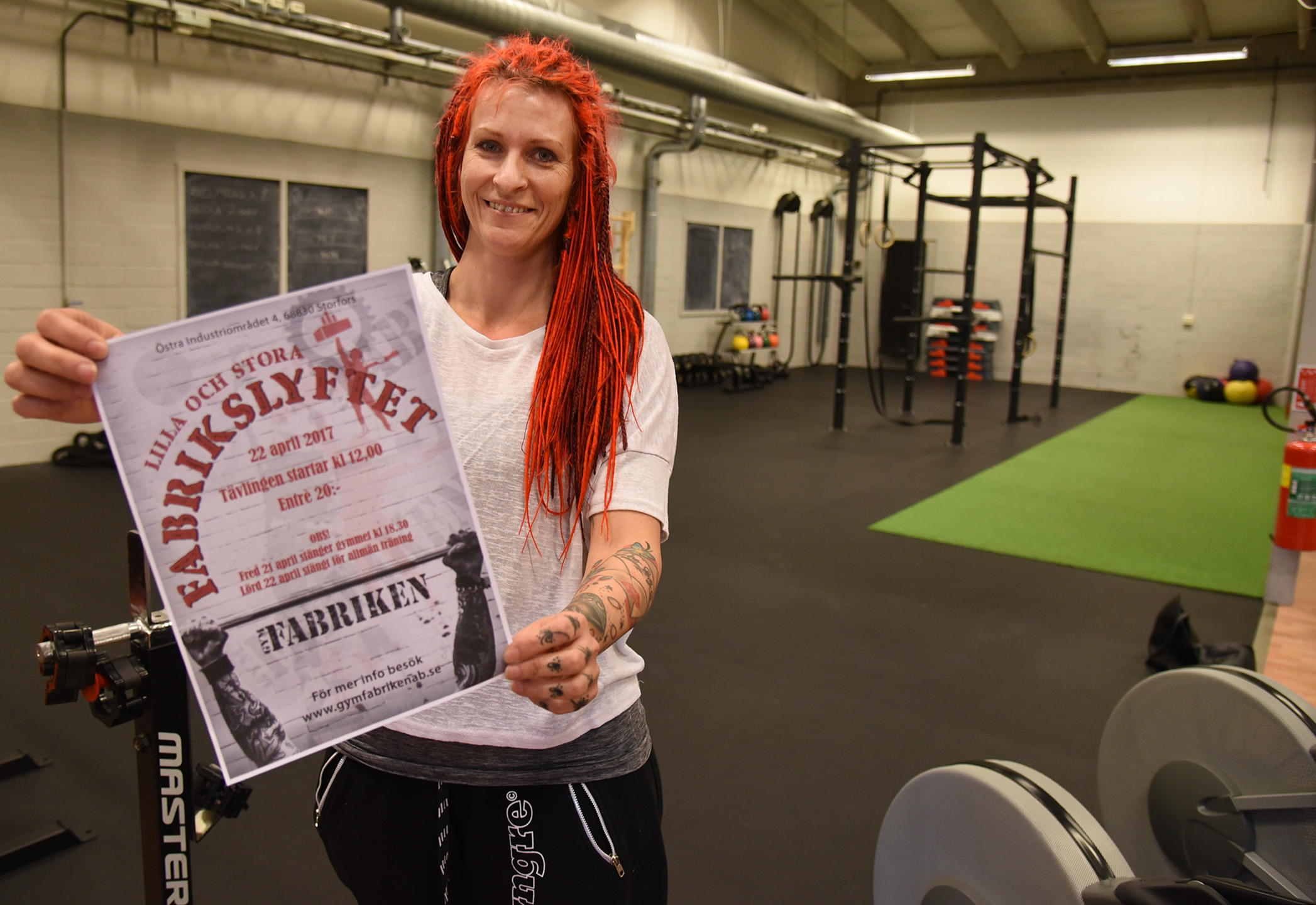 Susanne Wernström, en av delägarna i Gymfabriken, ser fram emot fabrikens första ”lyft”.